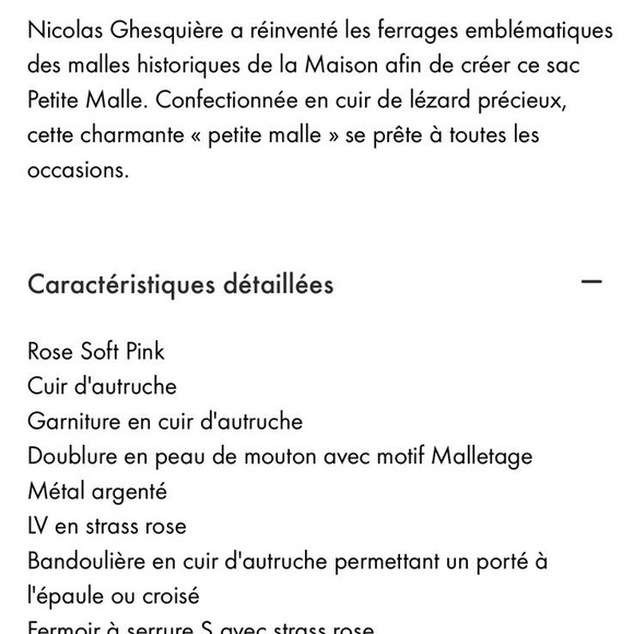 Pink Louis Vuitton Ostrich Petite Malle Limited edition - Picture 5 of 6